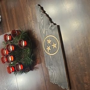 Tri-Star Tennessee State Wood Wall Art